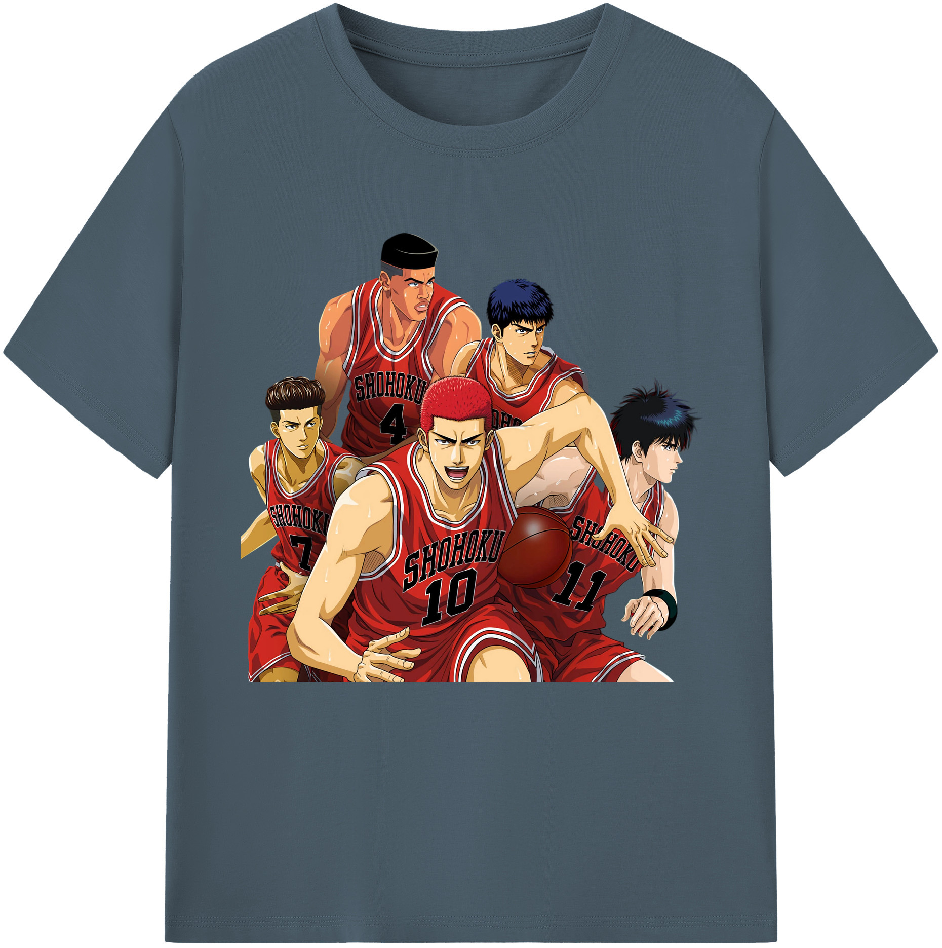 （画像用） SLAM DUNK／スラムダンク 綿100％半袖Tシャツ（フロントプリント）